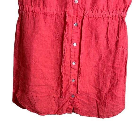 Allen Allen pink 100% linen sleeveless dress. Size medium - Picture 6 of 7